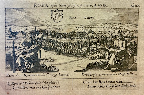 Roma caput terrae; si legis, est, retrò, Amor