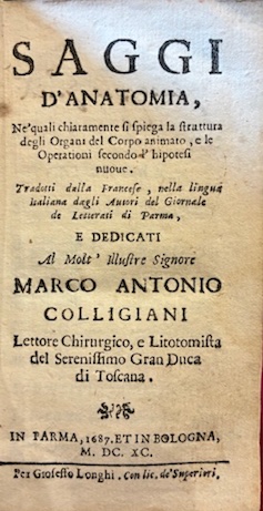 Saggi d’anatomia, ne’ quali chiaramente si spiega la struttura degli …