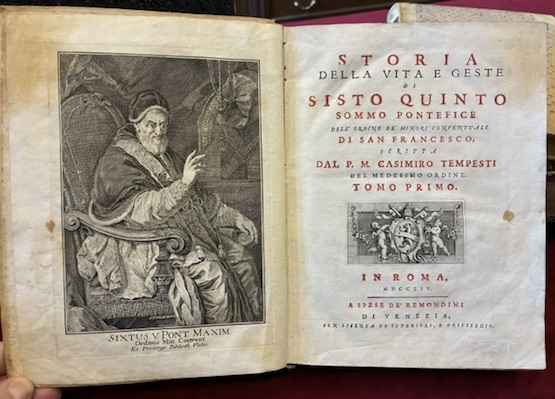 Storia della vita e geste di Sisto quinto sommo Pontefice …