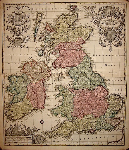 Tabula novissima accuratissima Regnorum Angliae, Scotiae Hiberniae