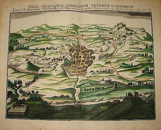 Tabula topographica Athenarum veterum et novarum.