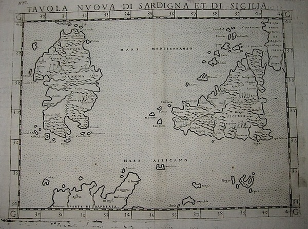 Tavola nuova di Sardigna et di Sicilia