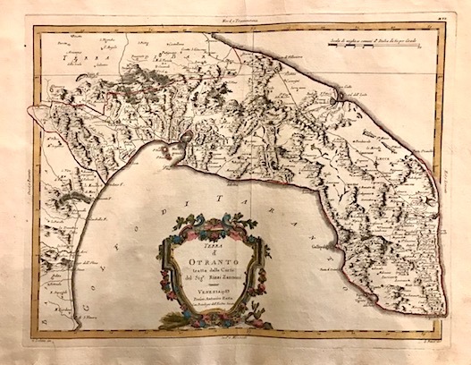 Terra d’Otranto tratta dalle carte del Sig. Rizzi Zannoni