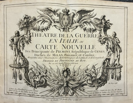Theatre de la Guerre en Italie ou Carte nouvelle des …