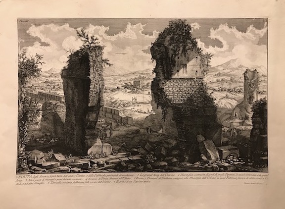 Veduta degli Avanzi sopra terra dell’antico Ustrino, e delle Fabbriche …