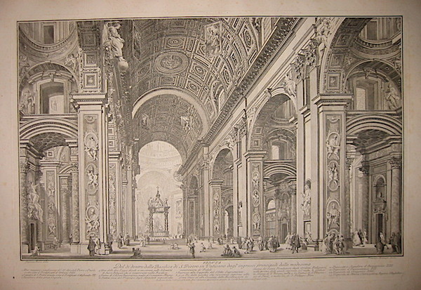 Veduta del di dentro della Basilica di S. Pietro in …