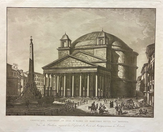Veduta del Pantheon, in oggi S. Maria ad Martyres detta …