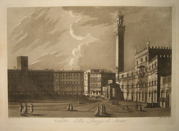 Veduta della Piazza di Siena