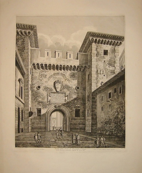 Veduta della Porta di Alessandro VI Borgia. Questa Porta fu …