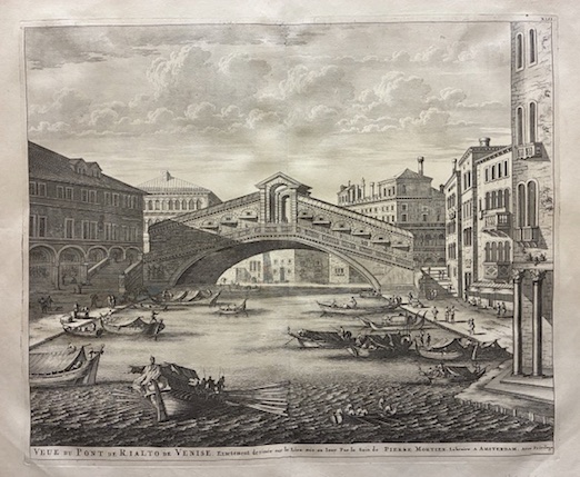 Veue du Pont de Rialto de Venise