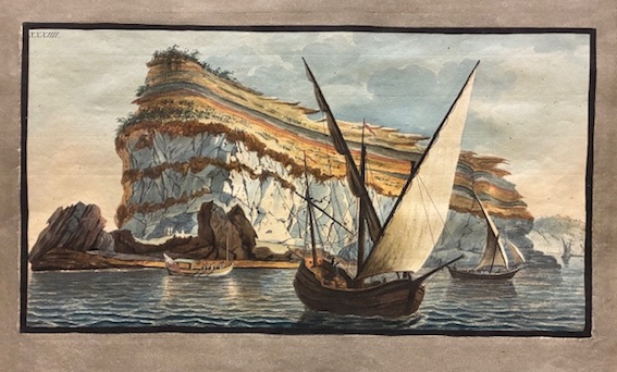 View from the sea of the Promontory called Capo dell’Arco …