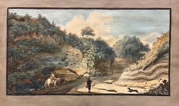 View of a hollow road leading from the Grotto of …