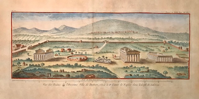 Vue des ruines de l’ancienne Ville de Paestum, située a …