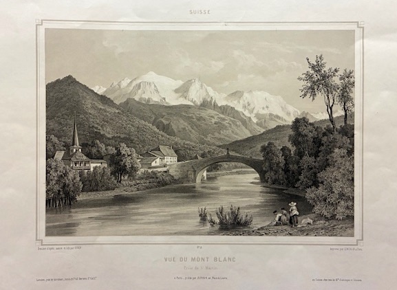 Vue du Mont Blanc. Prise de St. Martin