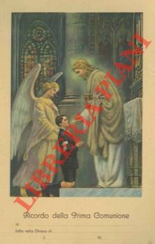 Ricordo della Prima Comunione. Con ragazzo.