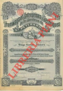 Tramways et Entreprise Electriques de la Banlieue de St. Petersbourg.