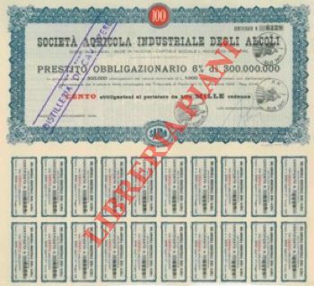 Società Agricola Industriale degli Alcoli. SAIDA.