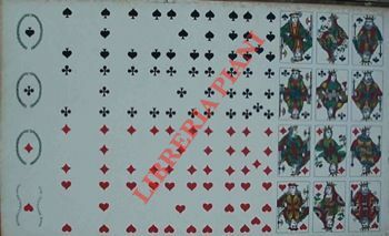 Foglio di carte da gioco di tipo "piemontesi" (40).