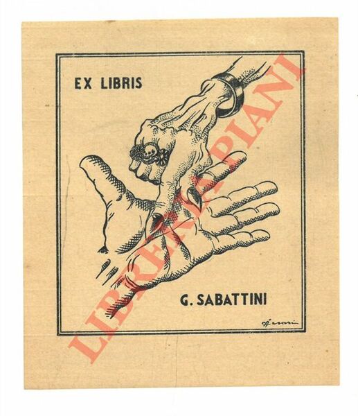 Uno xilografico, 9 x 10, anni '50, per Gino Sabattini.