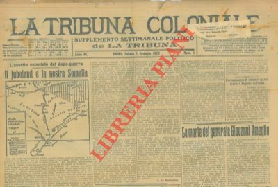 La Tribuna Coloniale. Supplemento settimanale politico de La Tribuna.