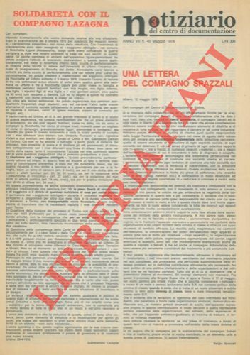 Notiziario del Centro di Documentazione,