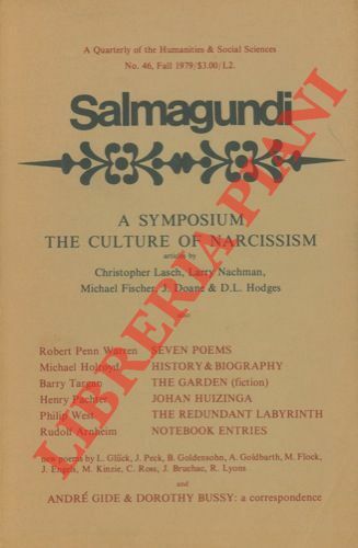 A symposium, The culture of narcisism. Salmagundi. A quarterly of …
