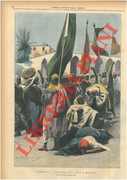 A Tripoli. I Marabuti alla festa di Maometto.