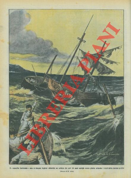 Il “vascello fantasma” una scialuppa inglese abborda un veliero che …