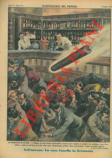 Un proiettile in un bar. A Milano, un tram urtando …
