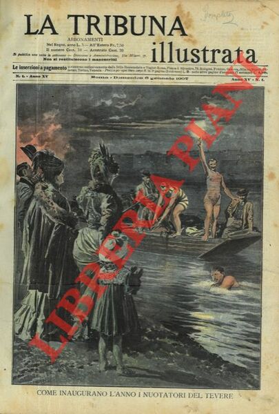 Come inaugurano l'Anno i nuotatori del Tevere.