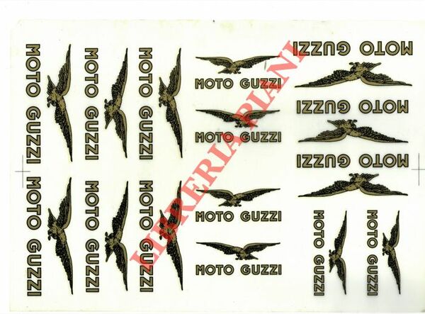 Adesivi originali Moto Guzzi.