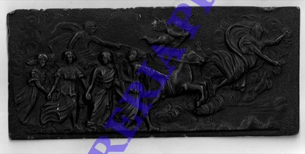 Carro dell'Aurora di Guido Reni. Bassorilievo in metallo