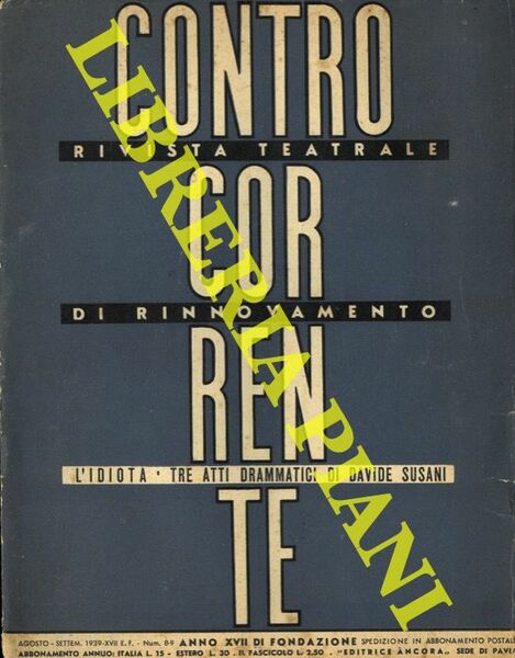 Controcorrente. Rivista teatrale di rinnovamento.