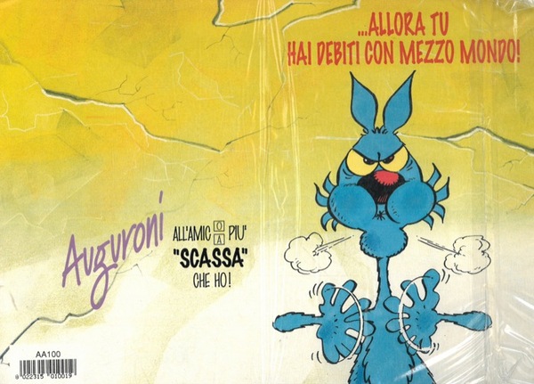 Auguri. " Se è vero che chi rompe paga .allora …