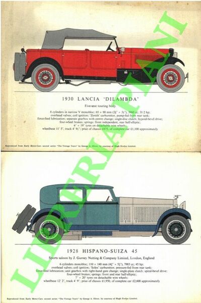 1928 Hispano- Suiza 45 - 1930 Lancia "Dilambda" - 1927 …