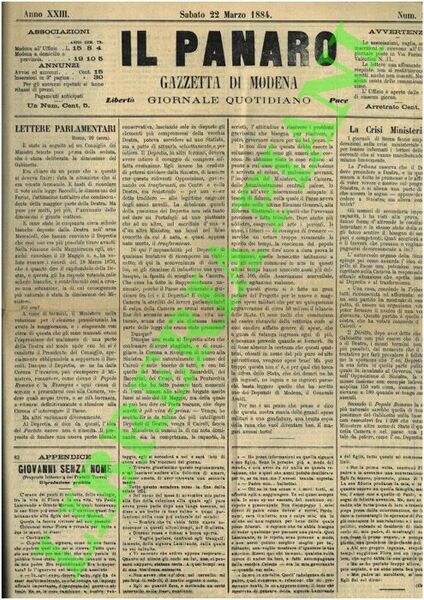 Il Panaro. Gazzetta di Modena. Giornale quotidiano.