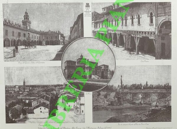 Vedute di Cento da fotografie del Marchese Aldo Rusconi