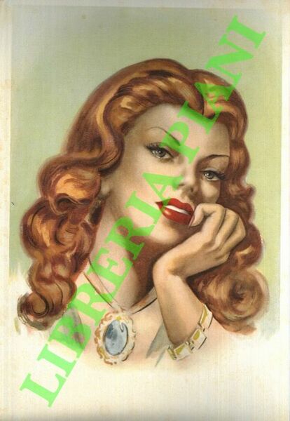 Volto femminile di "bionda/rossa" (holliwoodiana). Base fissa per calendario da …