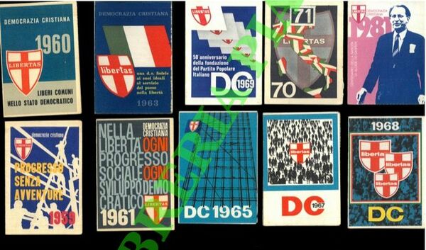 Del 1950, 1955 al 1961, 1963 al 1970, 1981.