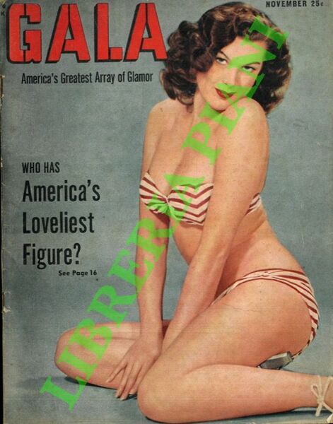 "Gala". America's greatest array of glamour = "Pose. The picture …