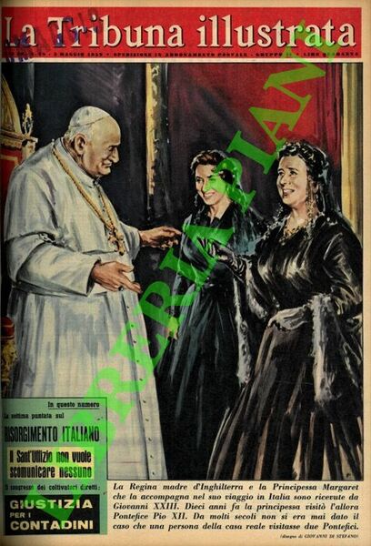 La Regina madre d'Inghilterra e la Principessa Margaret che la …