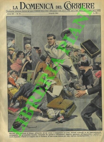 Panico reale a Roma per una scena cinematografica durante la …