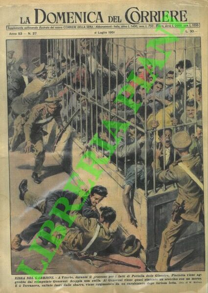 Zuffa tra Pisciotta e il coimputato Genovesi durante il processo …