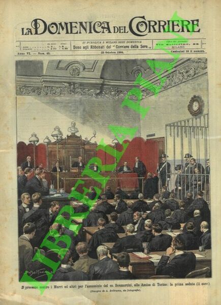 Il processo contro i Murri alle Assise di Torino.