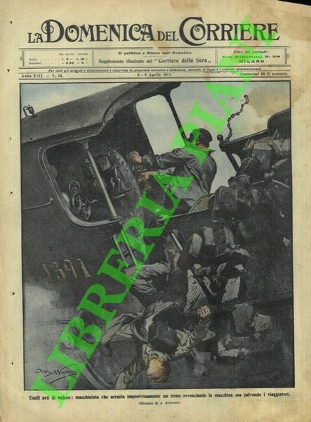 Macchinista arresta il treno rovesciandolo, ma salva i viaggiatori.