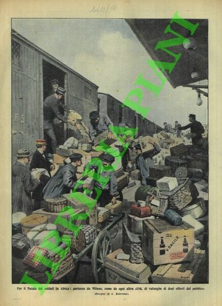 Doni offerti dagli italiani ai nostri soldati in Africa.