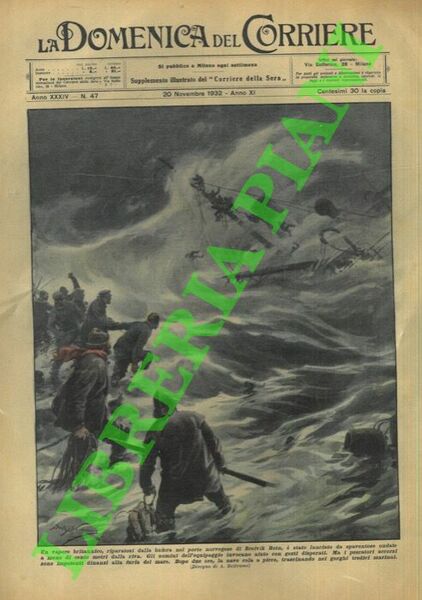 Un vapore britannico, riparatosi dalla bufera nel porto norvegese di …