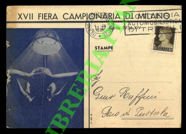 XVII Fiera Campionaria di Milano. Sole artificiale d'alta montagna.