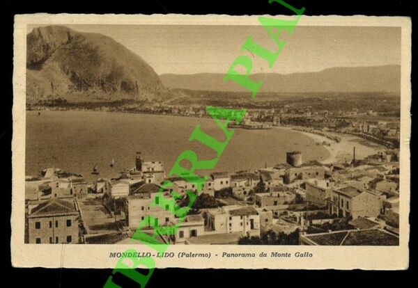 Mondello Lido (Palermo). Panorama da Monte Gallo.