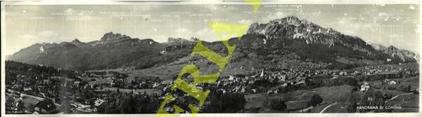 Panorama di Cortina. (Veduta prospettica con i nomi e le …